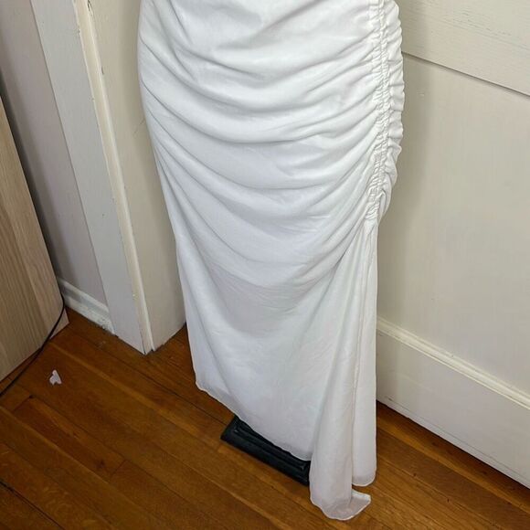 Princess Polly NOE STRAPLESS MAXI DRESS WHITE Nwot Size 4 - Picture 4 of 9